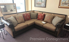 Load image into Gallery viewer, Sectional Sofa w/ Leather Trim...by King Hickory