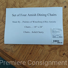Load image into Gallery viewer, Set of Four Amish Dining Chairs...by Palettes