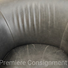 Load image into Gallery viewer, Swivel / Leather Barrel Chair...by Jason