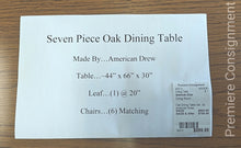 Load image into Gallery viewer, Oak Dining Table Set...by American Drew