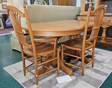 Load image into Gallery viewer, Seven Piece Amish Dining Table Set...table, (6) chairs