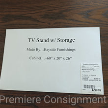 Load image into Gallery viewer, TV Stand w/ Storage...by Bayside Furnishings