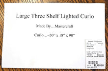 Load image into Gallery viewer, Large / Lighted Two Door Display Cabinet with 3 Shelves ...by Mastercraft