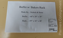 Load image into Gallery viewer, Buffet w/ Bakers Rack...by Nichols & Stone