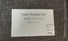 Load image into Gallery viewer, Wingback Chair...by Classic Concepts