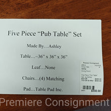 Load image into Gallery viewer, Five Piece "Pub Table" Set...by Ashley