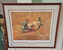Load image into Gallery viewer, Framed Baseball Print "Play at the Plate"...by Richbourg