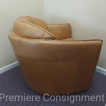 Load image into Gallery viewer, Leather Swivel Club Chair...by Premium Leather
