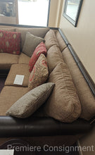 Load image into Gallery viewer, Sectional Sofa w/ Leather Trim...by King Hickory