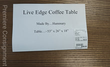Load image into Gallery viewer, Live Edge Coffee Table...by Hammary
