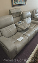 Load image into Gallery viewer, Leather Power Recliner Sofa...by Haverty's