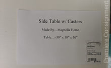 Load image into Gallery viewer, Accent/Side Table w/ Casters...by Magnolia Home