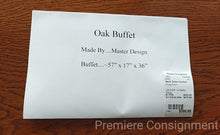 Load image into Gallery viewer, Oak Buffet...by Master Design