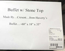 Load image into Gallery viewer, Buffet / Credenza w/Stone Top ...by Cresent, From Havert's