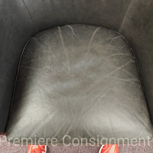 Load image into Gallery viewer, Swivel / Leather Barrel Chair...by Jason