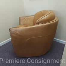 Load image into Gallery viewer, Leather Swivel Club Chair...by Premium Leather