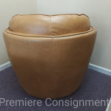 Load image into Gallery viewer, Leather Swivel Club Chair...by Premium Leather