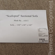 Load image into Gallery viewer, "Scalloped" Sectional Sofa...by A.R.T.