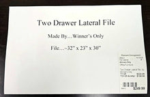 Load image into Gallery viewer, Two Drawer Lateral File...by Winner's Only