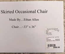 Load image into Gallery viewer, Skirted Occasional Chair...by Ethan Allen