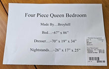 Load image into Gallery viewer, Four Piece Queen Bedroom Set...by Broyhill
