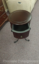 Load image into Gallery viewer, Small Round Accent Table w/ Drawer
