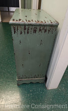 Load image into Gallery viewer, Small Green Decorative Storage Cabinet
