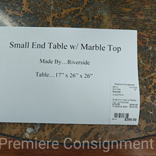 Load image into Gallery viewer, Small End Table w/ Marble Top...by Riverside
