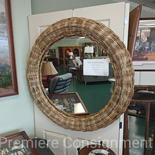 Load image into Gallery viewer, Wicker Framed Wall Mirror...by Pottery Barn
