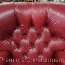 Load image into Gallery viewer, Tufted Leather Recliner Chair...by Ethan Allen
