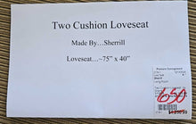 Load image into Gallery viewer, Two Cushion Loveseat...by Sherrrill
