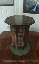 Load image into Gallery viewer, Morrocan Inlayed Side Table with opening top
