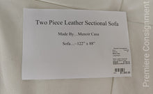 Load image into Gallery viewer, White Leather Sectional Sofa...by Menoir Casa
