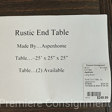 Load image into Gallery viewer, Rustic End Table...by Aspenhome
