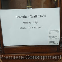 Load image into Gallery viewer, Pendulum Wall Clock w/ Chimes...by Sligh
