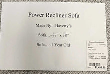 Load image into Gallery viewer, Power Recliner Sofa...by Haverty&#39;s
