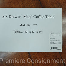 Load image into Gallery viewer, Large "Map" Coffee Table
