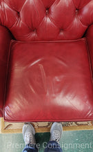 Load image into Gallery viewer, Tufted Leather Recliner Chair...by Ethan Allen
