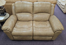 Load image into Gallery viewer, Leather Recliner Loveseat (Manual)... Made By.. Man Wah
