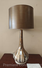 Load image into Gallery viewer, Large "Gourd" Base Table Lamp
