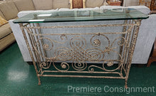 Load image into Gallery viewer, Distressed Wrought Iron Foyer Table
