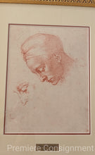 Load image into Gallery viewer, &quot;Study for the Head of Leda&quot; Lithograph by Michealangelo with COA
