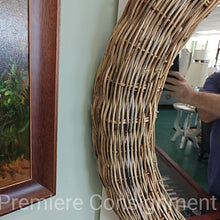 Load image into Gallery viewer, Wicker Framed Wall Mirror...by Pottery Barn
