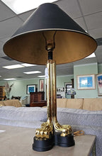 Load image into Gallery viewer, "Tiger Paw" Brass Table Lamp...by Frederick Cooper
