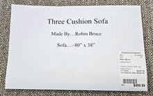 Load image into Gallery viewer, Three Cushion Sofa...by Robin Bruce
