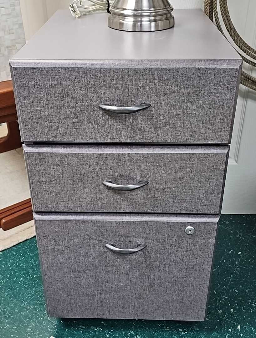Small Lockable File Cabinet w/ Casters...by Bush
