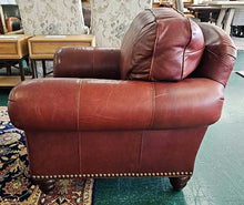 Load image into Gallery viewer, Leather Chair w/ Ottoman...by Whittmore - Sherrill
