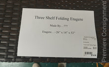 Load image into Gallery viewer, Three Shelf Folding Etagere
