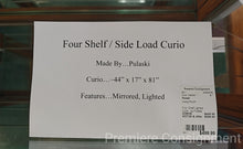 Load image into Gallery viewer, Four Shelf Lighted Curio...by Pulaski
