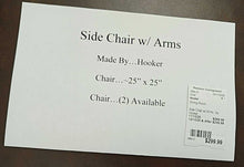 Load image into Gallery viewer, Side Chair w/ Arms...by Hooker
